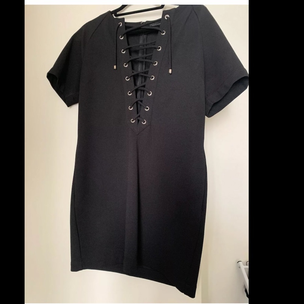 Black mini dress
